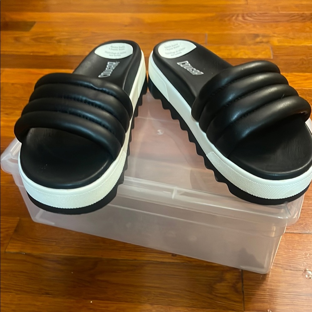 Cougar Black Women Slide Sandals